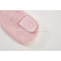 Girl's Knitted Rib Opening Bowknot Mitten Gloves